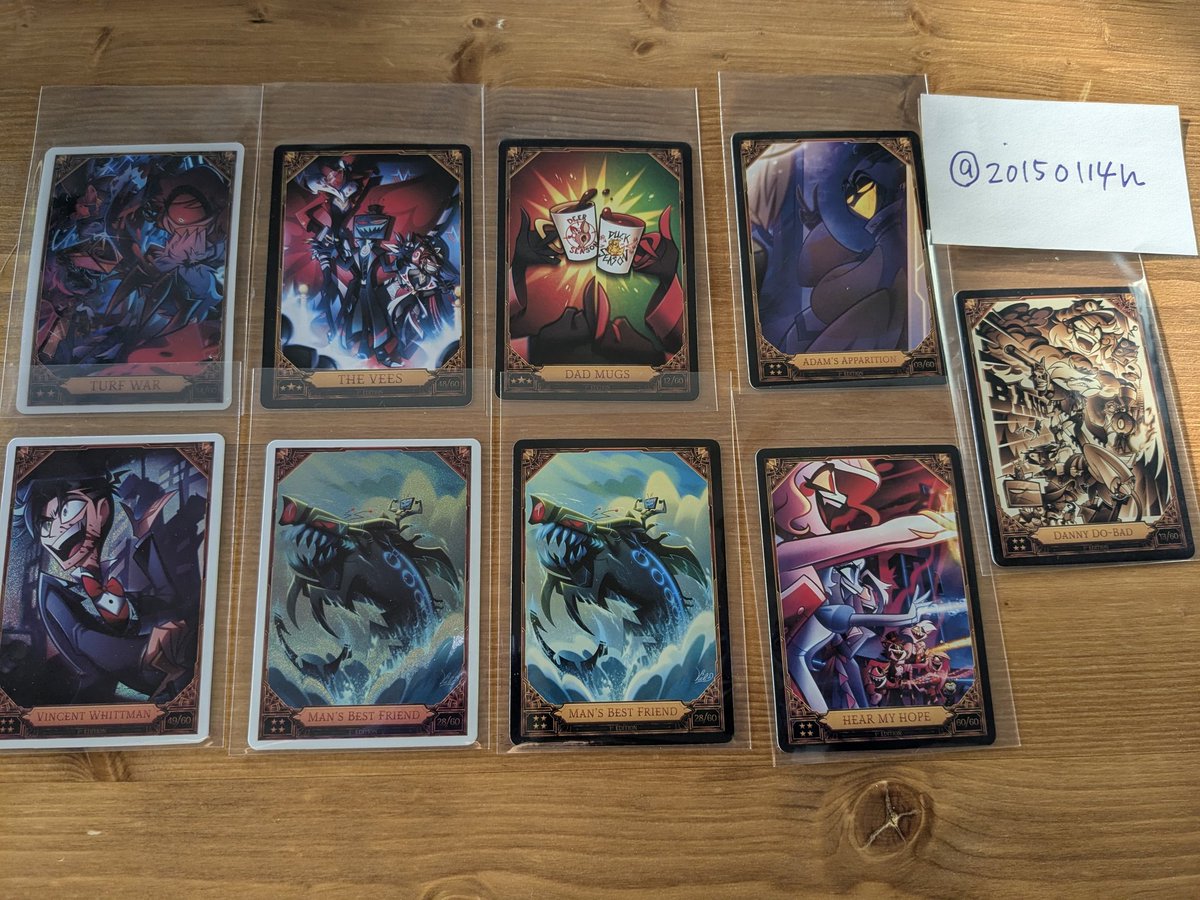 交換 ハズビンホテル Hazbin hotel ハズビン トレーディングカード