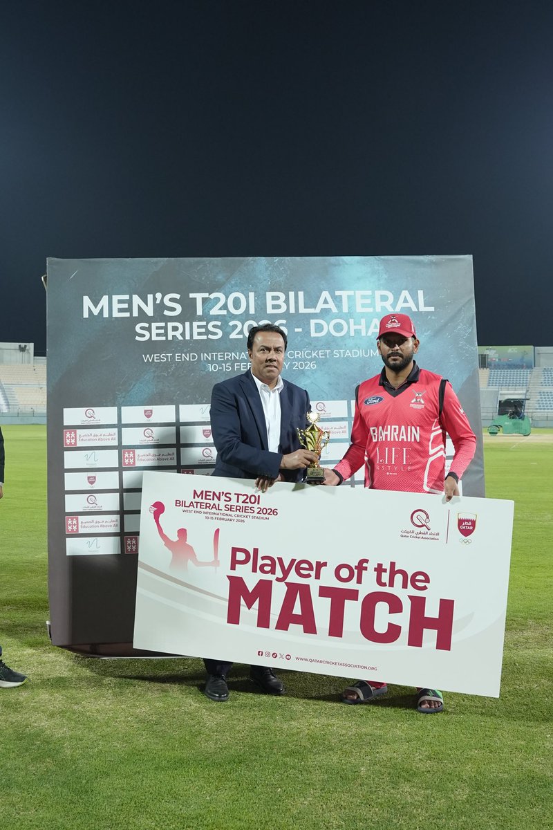 Qatar Cricket Association tweet media