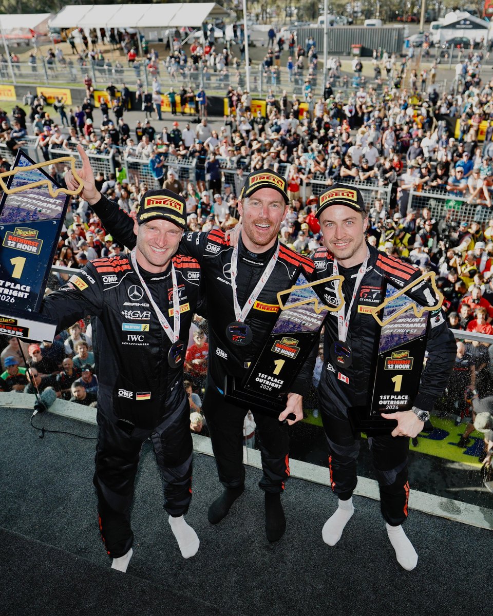 amgmotorsport's tweet image. #B12hr – 2026 BATHURST 12 HOUR WINNERS! 🏆

#AMG #IGTC