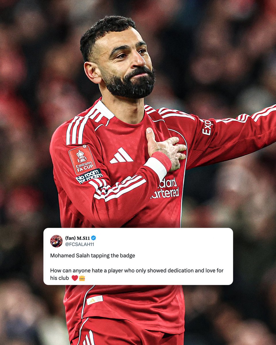 ESPNUK's tweet image. Mo Salah loves that badge ✨