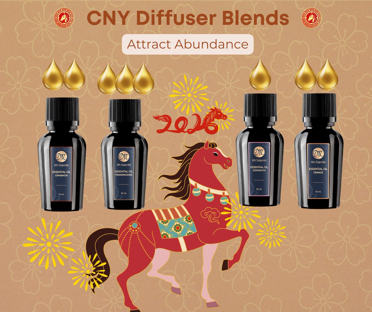 MtSapolaSpa's tweet photo. Chinese New Year Diffuser Blend — กลิ่นต้อนรับปีใหม่อย่างเป็นมงคล🧧✨

#MtSapola #diffuserblend #Aromatherapy #Essentialoil #holisticliving #Wellness

🔗 https://t.co/olNMx1JfaL
FB: mtsapola IG: mtsapolathai  Line: @mtsapola
Shopee: https://t.co/T4JOaINQwG https://t.co/CbfyXna7Qk