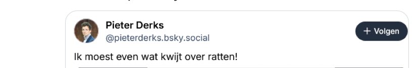 Gaat ie nou z’n eigen kinderen ophemelen? #daantjebernaratte?