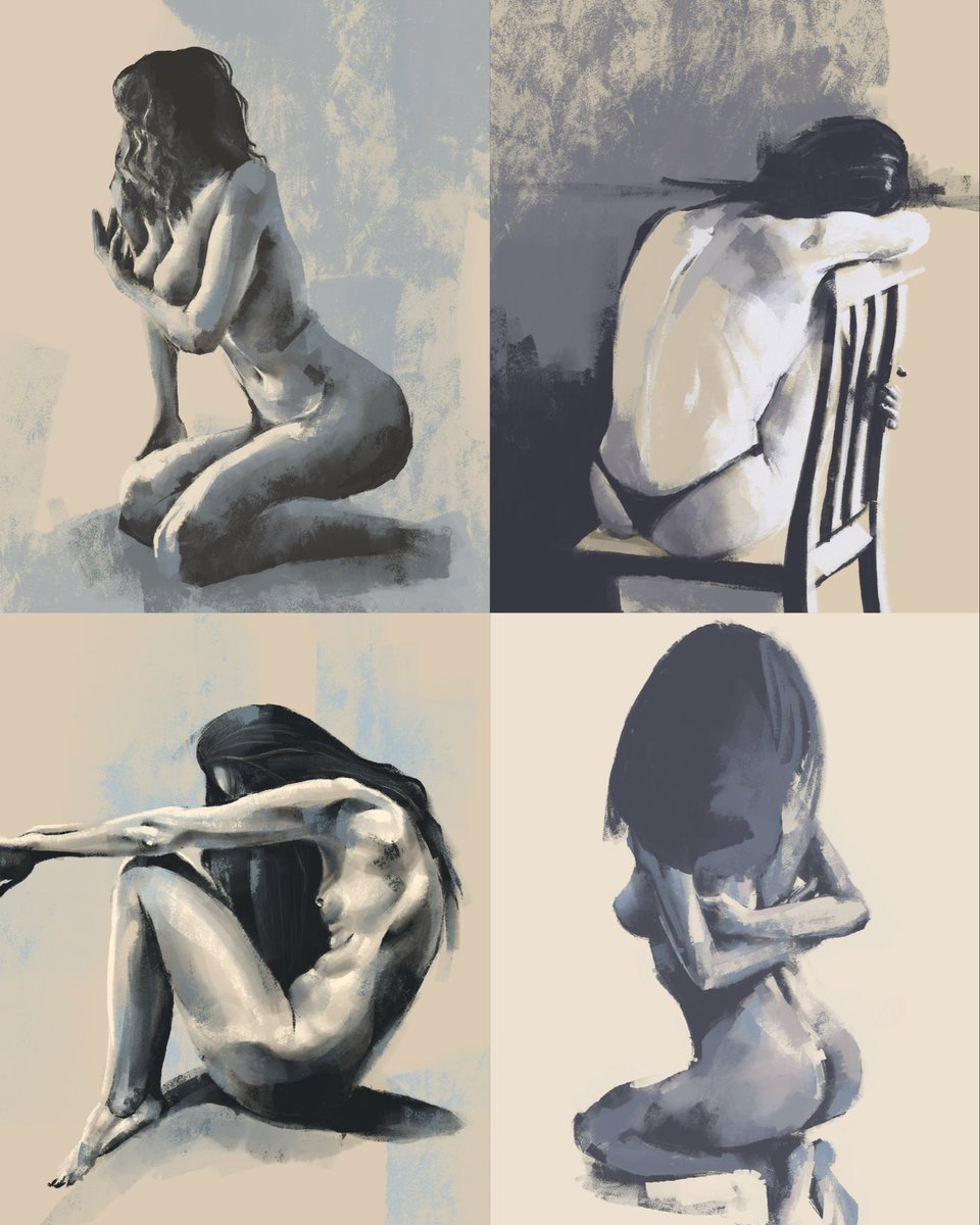 Recently I rarely painted art with pure bodies.

It’s a fragile borderline as some viewers see vulgarity but I see grace, beauty and nature.

Maybe one day I will start new chapter with nudity in my art journey.