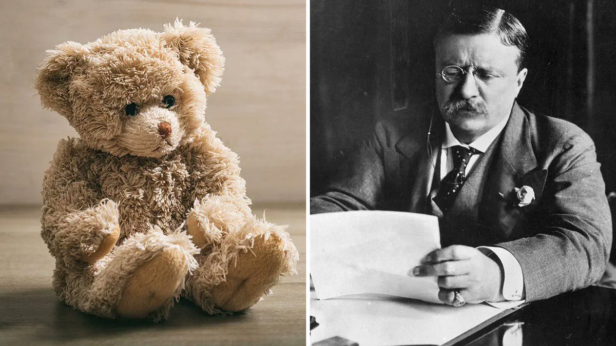 mariobianchi18's tweet image. Il #15febbraio 1903 è lanciato negli Usa #TeddyBear, primo orsacchiotto in peluche. Realizzato da 2 immigrati russi proprietari di un negozio di giocattoli a Brooklyn. Per il nome dell'orsacchiotto si ispirarono a quello del presidente Theodore Roosevelt, soprannominato  "Teddy”.