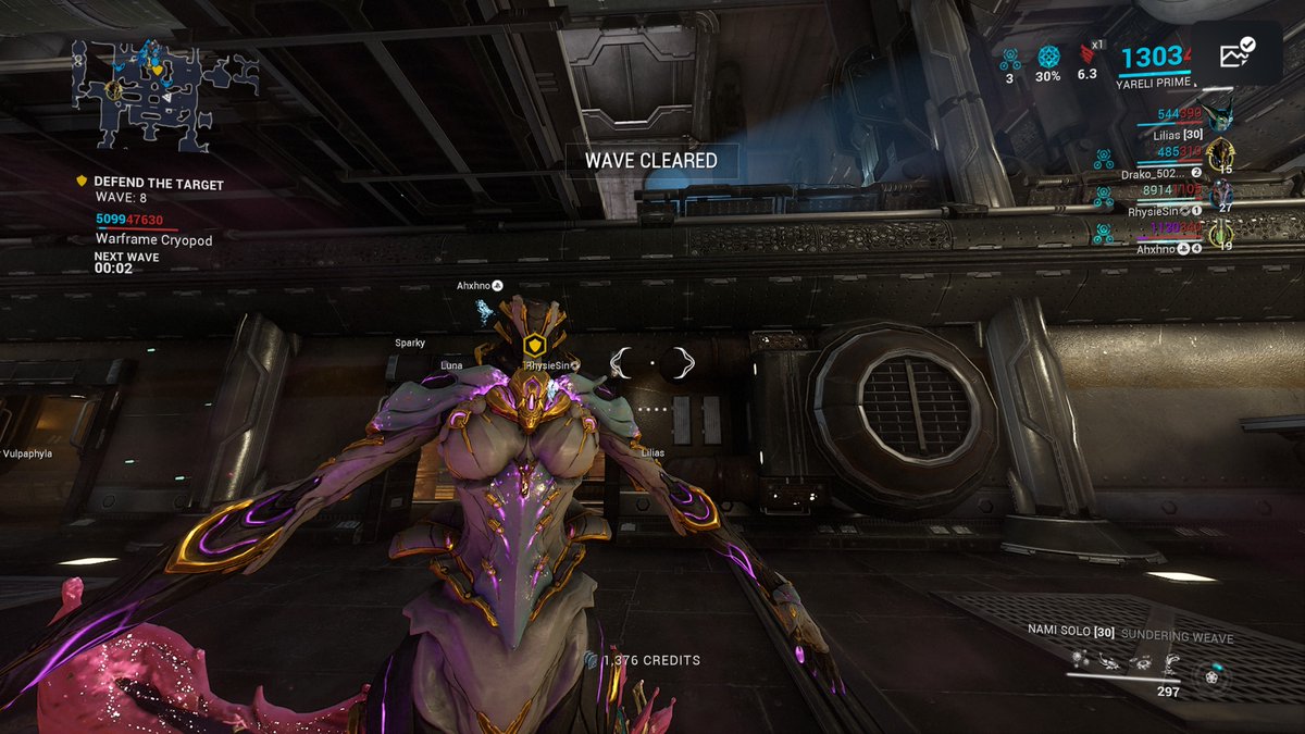 Girl what happend?

My first experience with Yareli prime. 

Got to love warframe.

Also, ain't no way im ever using the fish.