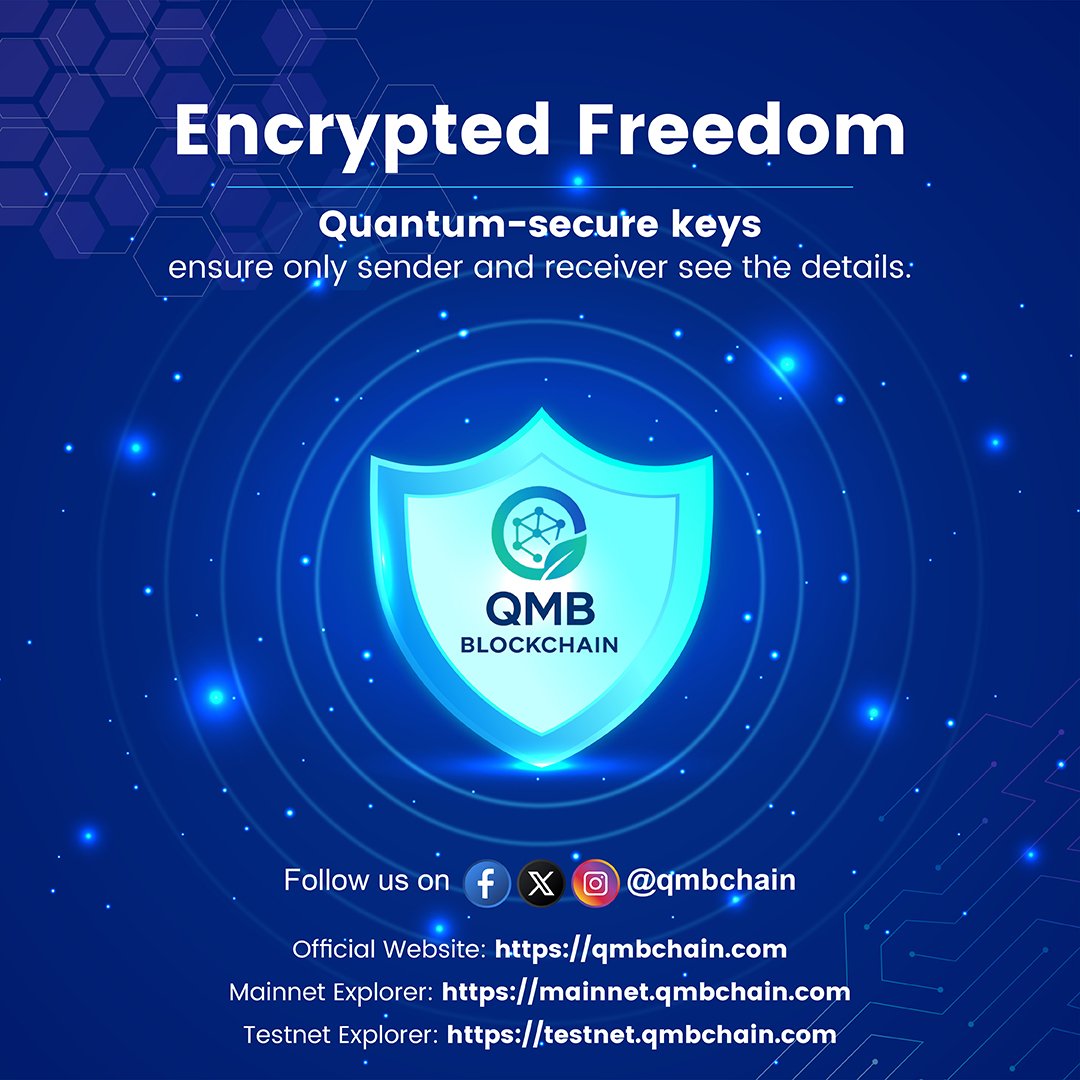 Imparam_param's tweet photo. Send publicly or privately, QMB handles both instantly. #CryptoCommunity #Web3 #LaunchingSoon
@qmbchain https://t.co/SNyxAN4iQM