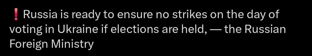 Trump wants elections because he thinks it's a way to get a more corrupt and malleable Ukrainian government, one that will sell the country out for cash and power. But for Putin, the push to force elections in Ukraine, amid a full-scale war, under missile attacks, with cities