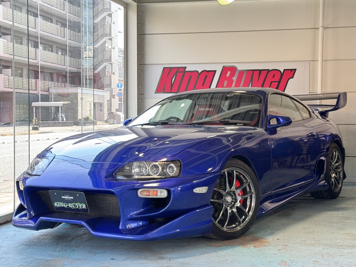 80スープラ入庫しました！ H10年式 色替えオールペン青 ◇ターボ ◇6速