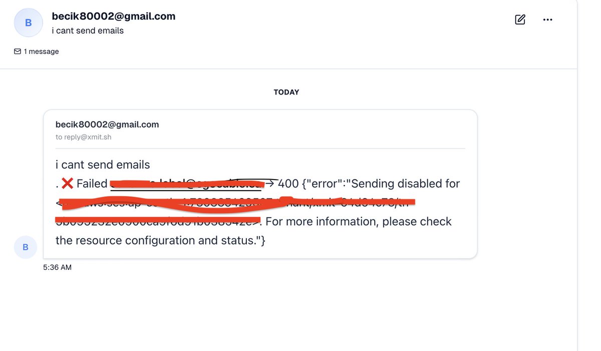 being_mudit's tweet photo. We banned a spammer on Transmit today at 6 AM. Here's the story.

A new user signed up and grabbed our most affordable plan ($2/mo). Sounds normal, right?

Except when I checked @dodopayments, this person had been trying for days with different cards across different plans, including the $79 tier. Dodo caught and denied most of the attempts (thank you), but one $2 charge slipped through.

Within minutes of getting in, they added a domain and got it verified. I make sure all platform emails come to me as BCC so I know what's happening in real time. The verified domain was a red flag.

I opened the URL to check and @airaborannern blocked it immediately as a dangerous site. That was my cue.

I cancelled their sub through Dodo, which triggered webhooks that updated their status and killed sending before they got a single email out.

Email is a tough business. One bad actor can tank the reputation of your entire sending infrastructure, so speed matters here.

While we're still early and onboarding customers, I'm now adding a domain approval gate before sending is enabled, so this can't happen again.

A couple of product feedback items:

@clerk - I wanted to ban this user at the auth level. Found them in the dashboard but the Ban button is locked to Pro accounts. It would be great to have this on the free tier, especially given how developer-friendly you've been with the recent limit increases.

@dodopayments - would love a way to block a user's email on the dashboard so they can't even initiate checkout.

PS - the spammer actually emailed us saying they can't send emails. Already refunded and moved on.

Thanks @Airtel_Presence for the browser-level block that tipped me off.

We're building Transmit (https://t.co/7hEeHdSJo1) - email delivery infrastructure that takes deliverability seriously