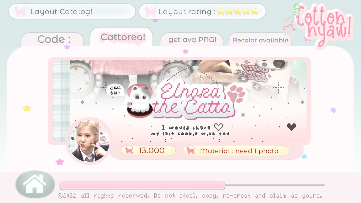 cottonnyaw's tweet image. help repost, thank you! 

haloo, aku open titip santai untuk 4 katalog layout di bawah, selagi kolom komentarnya masih dibuka boleh jajan sepuasnya yaa! 💗 harga cek ALT &amp;amp; TNC ada di reply, selamat jajan :3

#zonauang #zonajajan