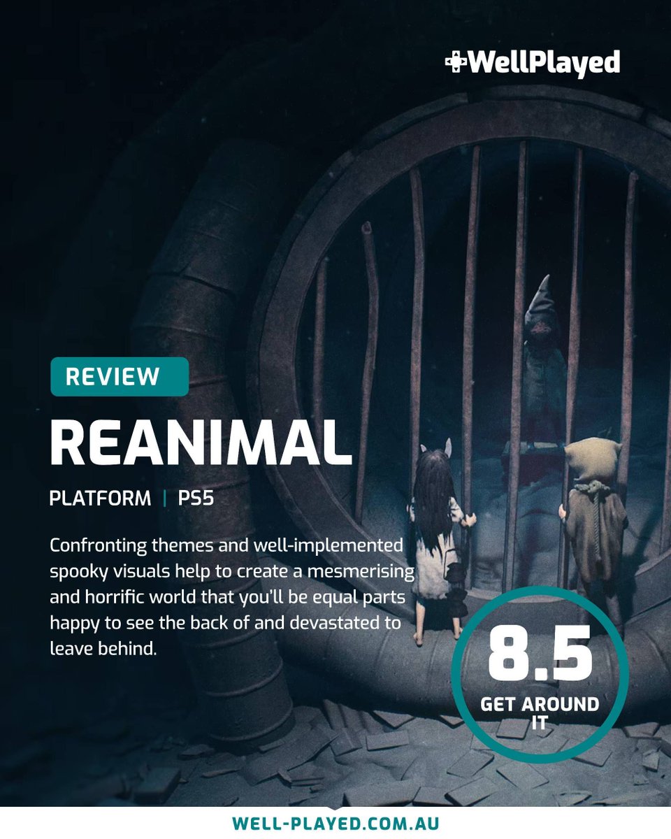 Tarsier’s new horror platformer takes all of the lessons learned from Little Nightmares and creates a darker, more sinister, and more impactful experience

Our review: well-played.com.au/reanimal-revie…