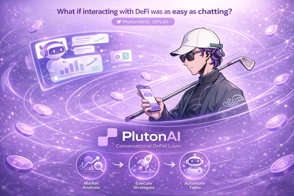 What if interacting with DeFi was as easy as chatting? 

<a href="/PlutonAIHQ/">PlutonAI</a> $PLAI Incubated by <a href="/hypergpt/">HyperGPT</a> is building the first conversational DeFAI layer 

A bridge between decentralized finance and intelligent AI Agents

That lets users interact with DeFi through natural language