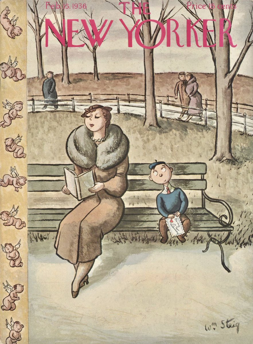 #artwelve5226 #tny William Steig (1907-2003), “At Long Odds”.Brooklyn born “King of Cartoon” and writer comes from Jewish family immigrated from Lviv (now Ukraine).He best known for his picture book “Shrek!”.Created 125 covers (2 published posth.) and over 2,500 cartoons for TNY.