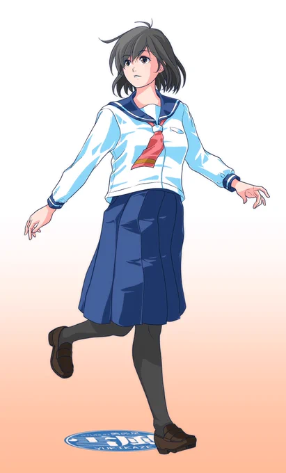 今日の過去絵は2年くらい色仮置きで放置していたイラストの線画を修正、塗り直して完成させたや～つ。(*'ω`*)