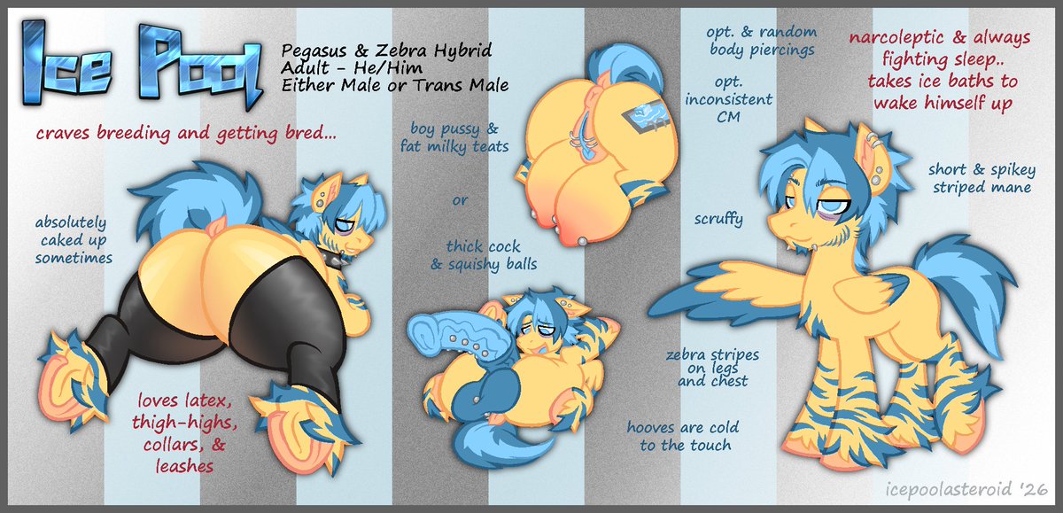 ICEPOOL02's tweet photo. finally got around to updating my ponysona, giving him a more fleshed out design, I got some more doodles of him to post soon :-) https://t.co/9CkTjFC4Ab