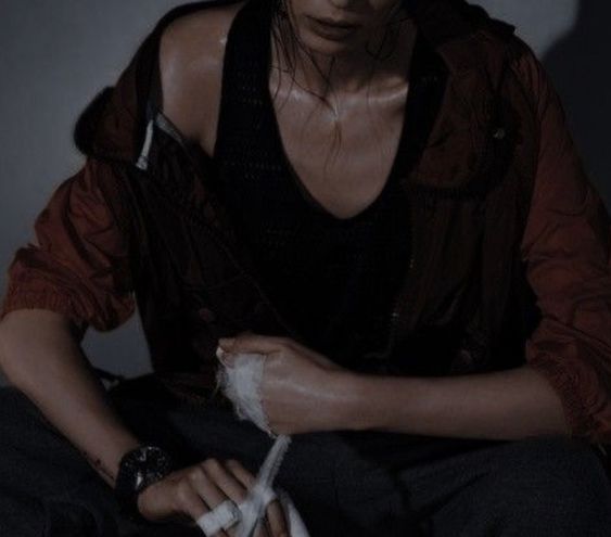 Getting ready for another fight... She has energy to burn.