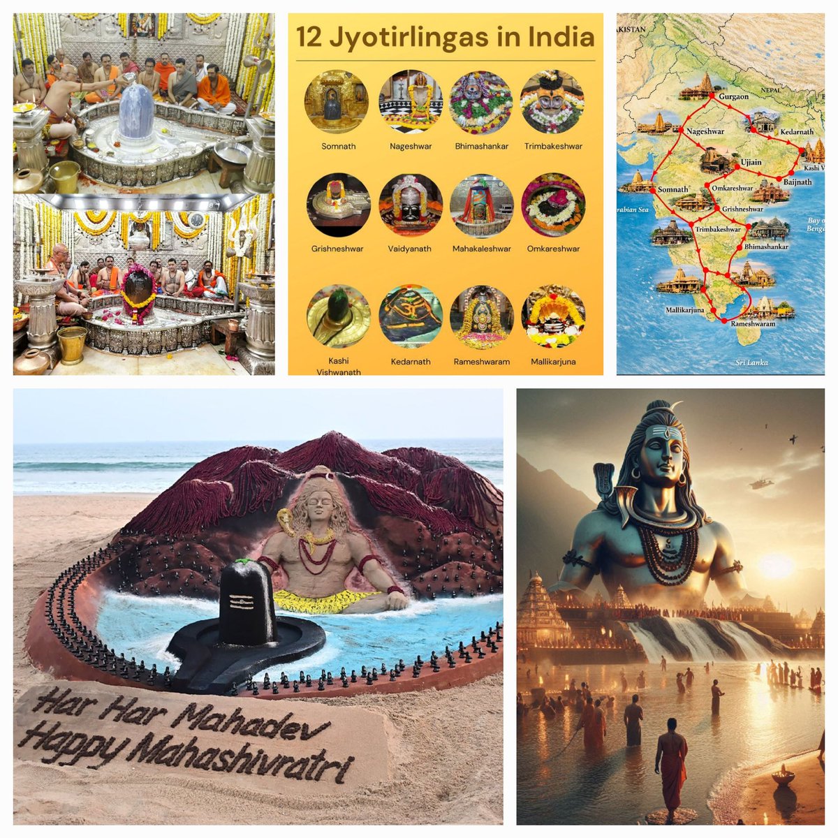 On this auspicious Maha Shivratri, may Lord Shiva's divine grace dispel all negativity, shatter our ego, and infuse our lives with boundless strength, eternal peace, and celestial energy. 🕉️🔱✨

Har Har Mahadev! 🙏
#OmNamahShivaya
#MahaShivratri