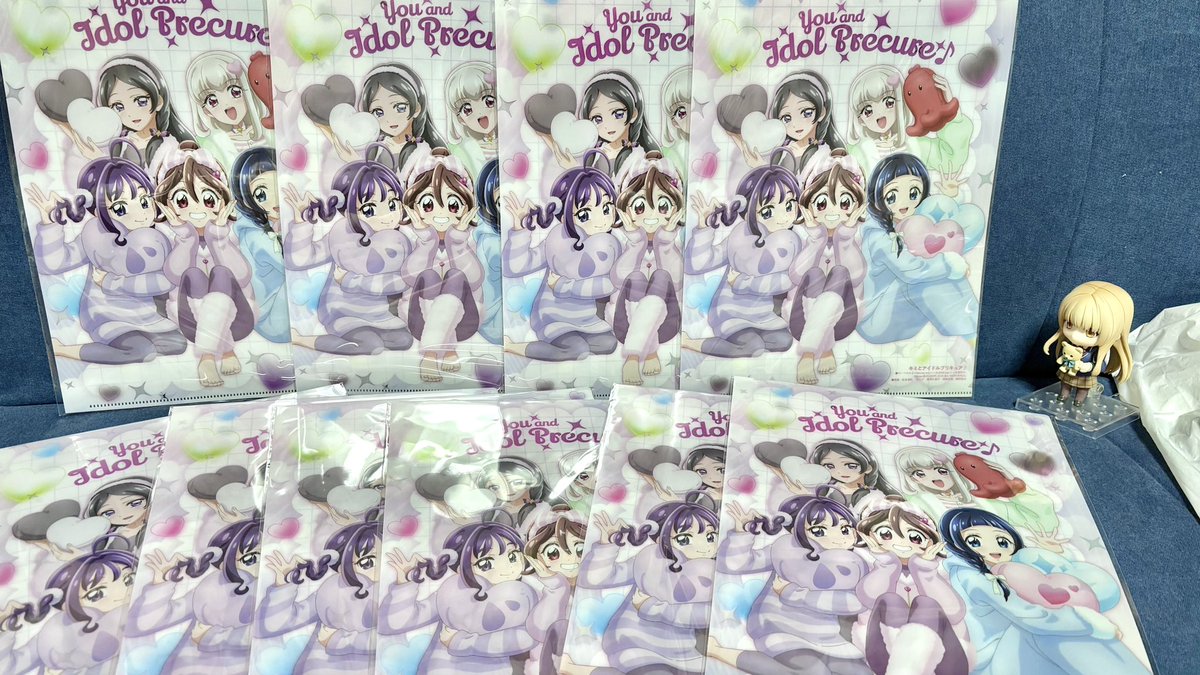 アニメディア付録のキミプリのクリアファイル可愛すぎて買いまくってたら😇