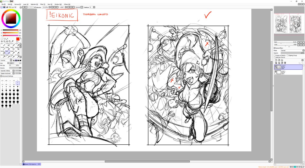 ✧ W.I.P
We made some decent progress on the Eikonic TCG card illustration! A LOT of you came through to watch tonight too! Next stream: Line work/colors #Eikonic