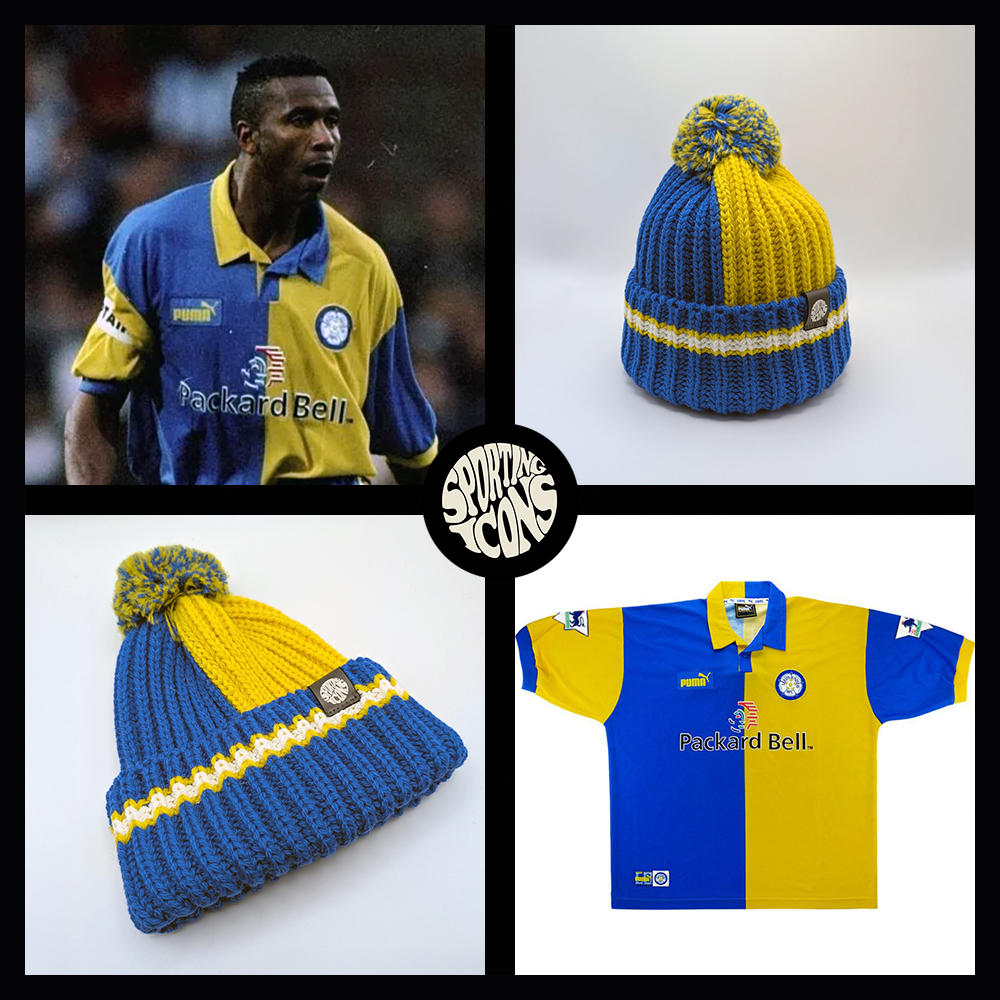 ❄️ Bobble Hat Weather is here    

Get 40% off our Radebe Bobble Hat, inspired by the iconic 97/99 #LUFC away shirt.  

sportingicons.co.uk/products/radeb… 

#LeedsUnited #MOT