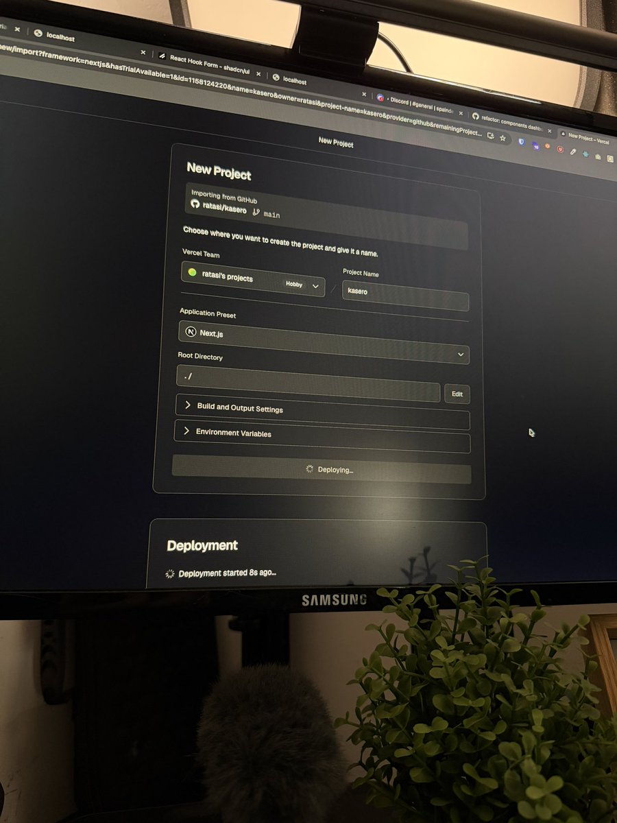 Starting the Sunday deploying a new project