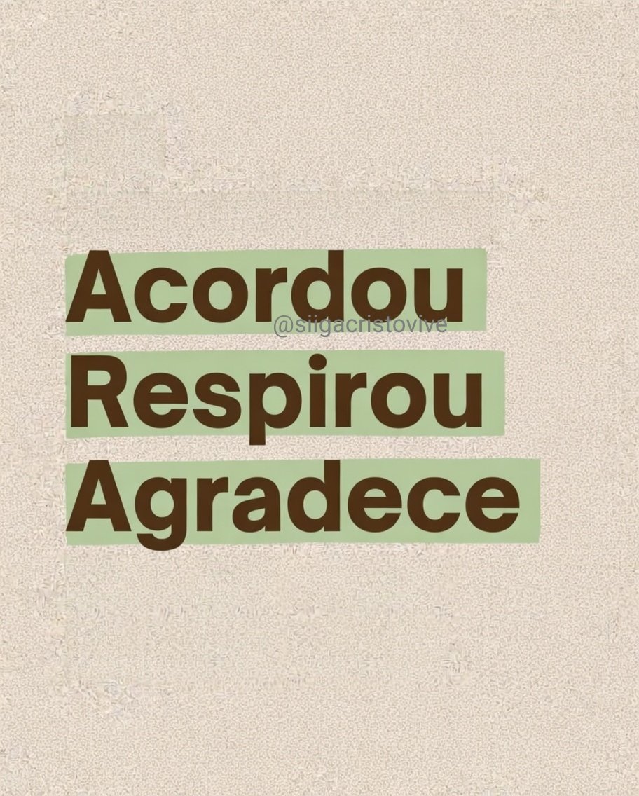 siigacristovive's tweet image. Acordou Respirou Agradece