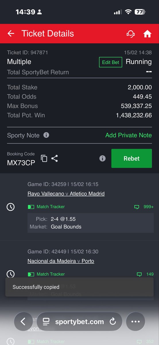 Code - MX73CP

⚡️⚡️⚡️⚡️450 odd ⚡️⚡️⚡️⚡️⚡️
New option 
New oil rig 

Last 💯🙈🙈code for the day 
Goodluck to us all 👍👍👍👍👍⚡️