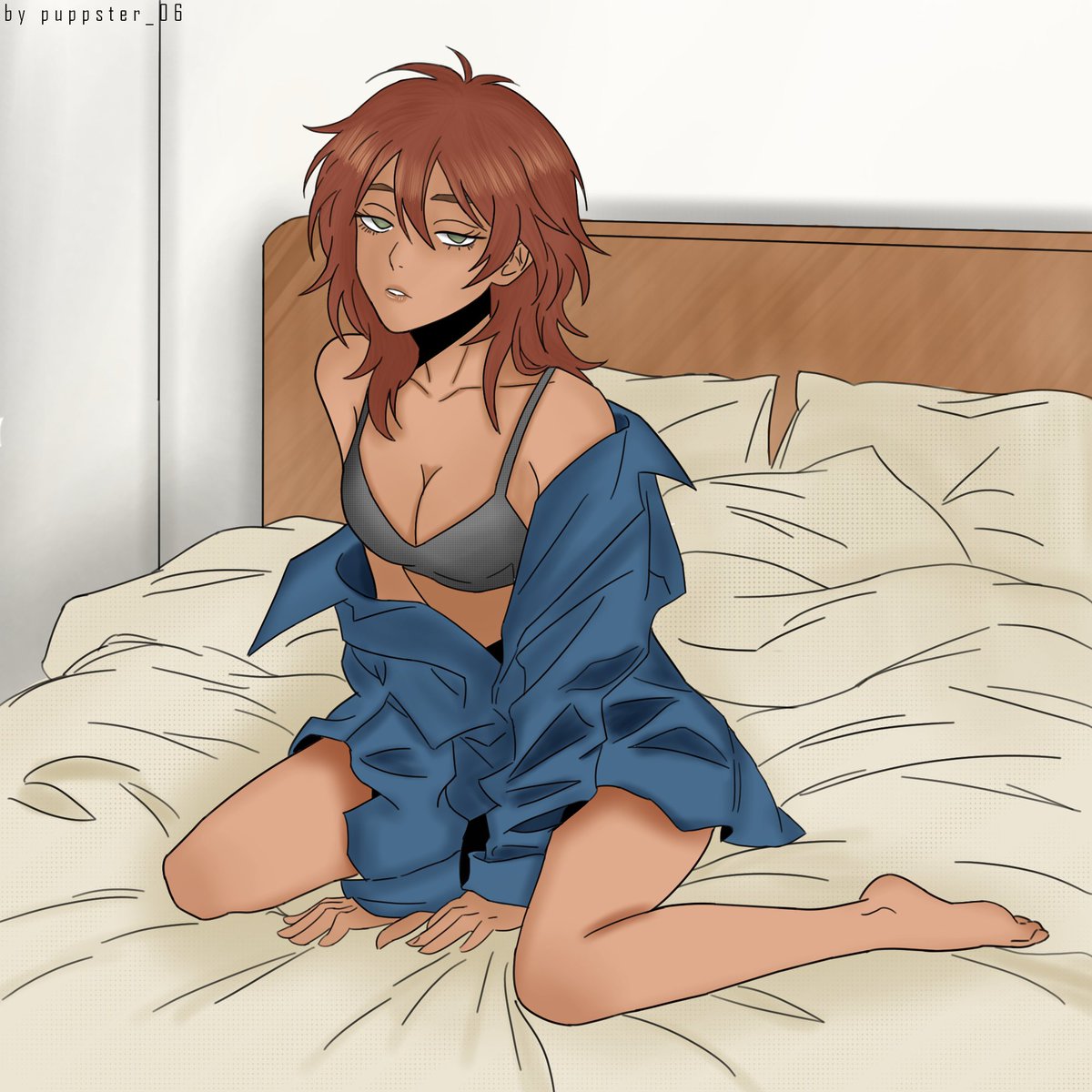 PupArts006's tweet photo. Bed head #art https://t.co/2xtruvuqXe