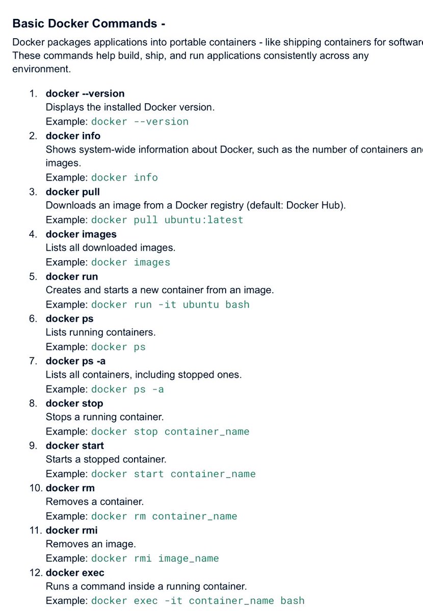 Tawakkalah13_10's tweet image. Docker Useful Commands