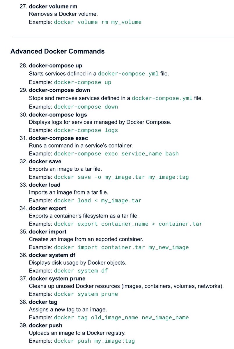 Tawakkalah13_10's tweet image. Docker Useful Commands