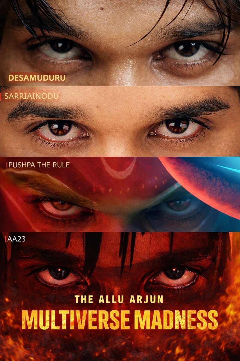 The intensity in #AlluArjun’s eyes and his unmatched screen presence say everything 🔥🔥🔥 Can’t wait to see what Atlee and Lokesh are cooking with him. Something massive is definitely loading. 📈📈📈