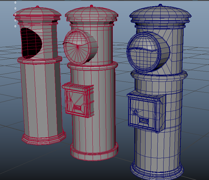 35_BGmodeler's tweet photo. プロップモデリング練習　1号丸型ポスト
#3DCG https://t.co/8y5VhtQBDN