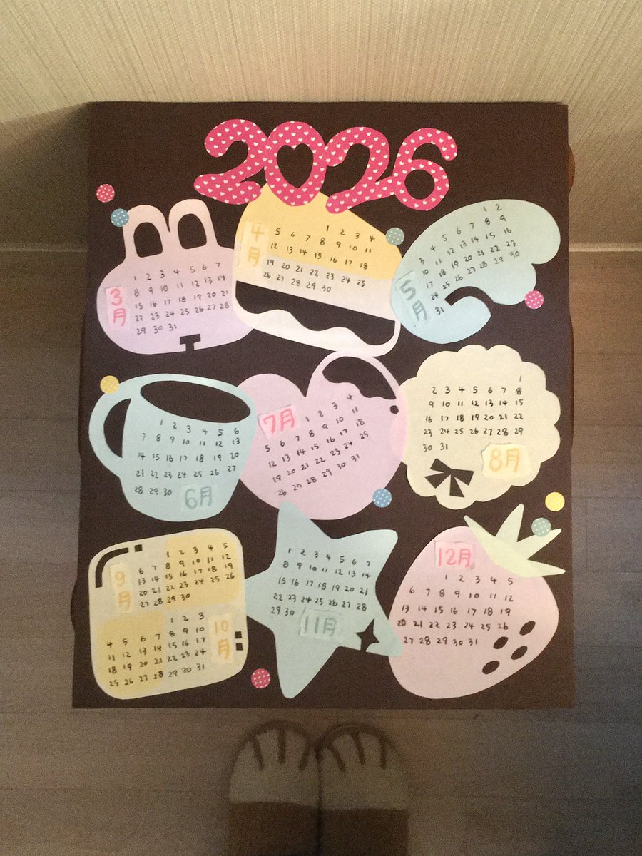 nemukunaii's tweet image. 발렌타인 기념 초코 달력 만들기
유행은 지낫지만 귀여우니 용서해줘 ~ ♥