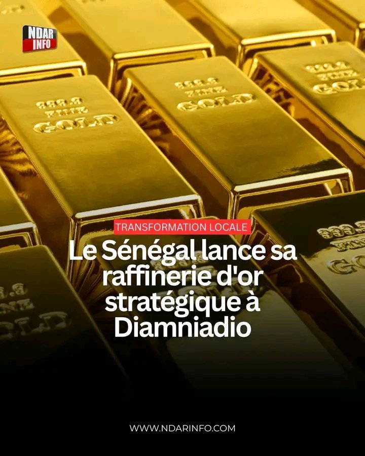 Mamadou44342366's tweet image. Économie : le Sénégal 🇸🇳 renforce sa souveraineté industrielle, avec la raffinerie d'or BLG à Diamniadio d'une capacité de 350/jour. L'objectif est de transformer localement notre OR ,pour maximiser les recettes de l'état .