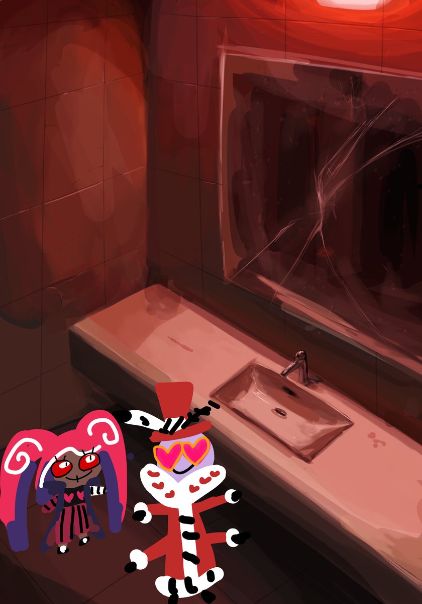 作業し過ぎて首痛い。凝りからくる頭痛で頭割れそう

#hazbinhotelfanart