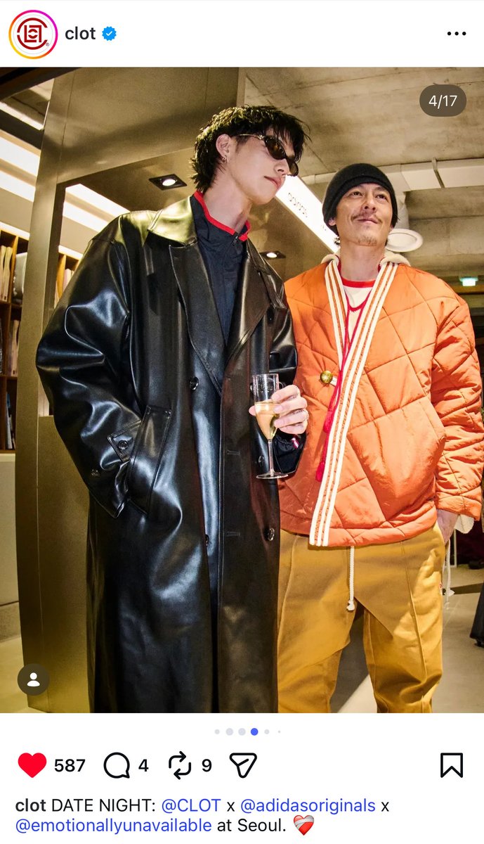 แบรนด์ clot ลงรูปฮี พี่ให้เลยตัวแด๊ดสายแฟสุดๆ 🔥🔥🔥

#bbrightvc
#CLOTxEUxadidasOriginals