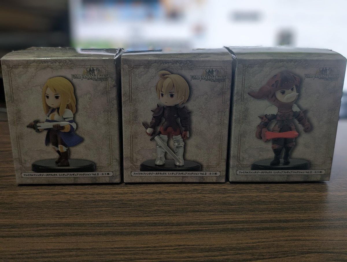 FFTのミニチュアフィギュアコレクションVol.2を撮ってきました。 Vol.2