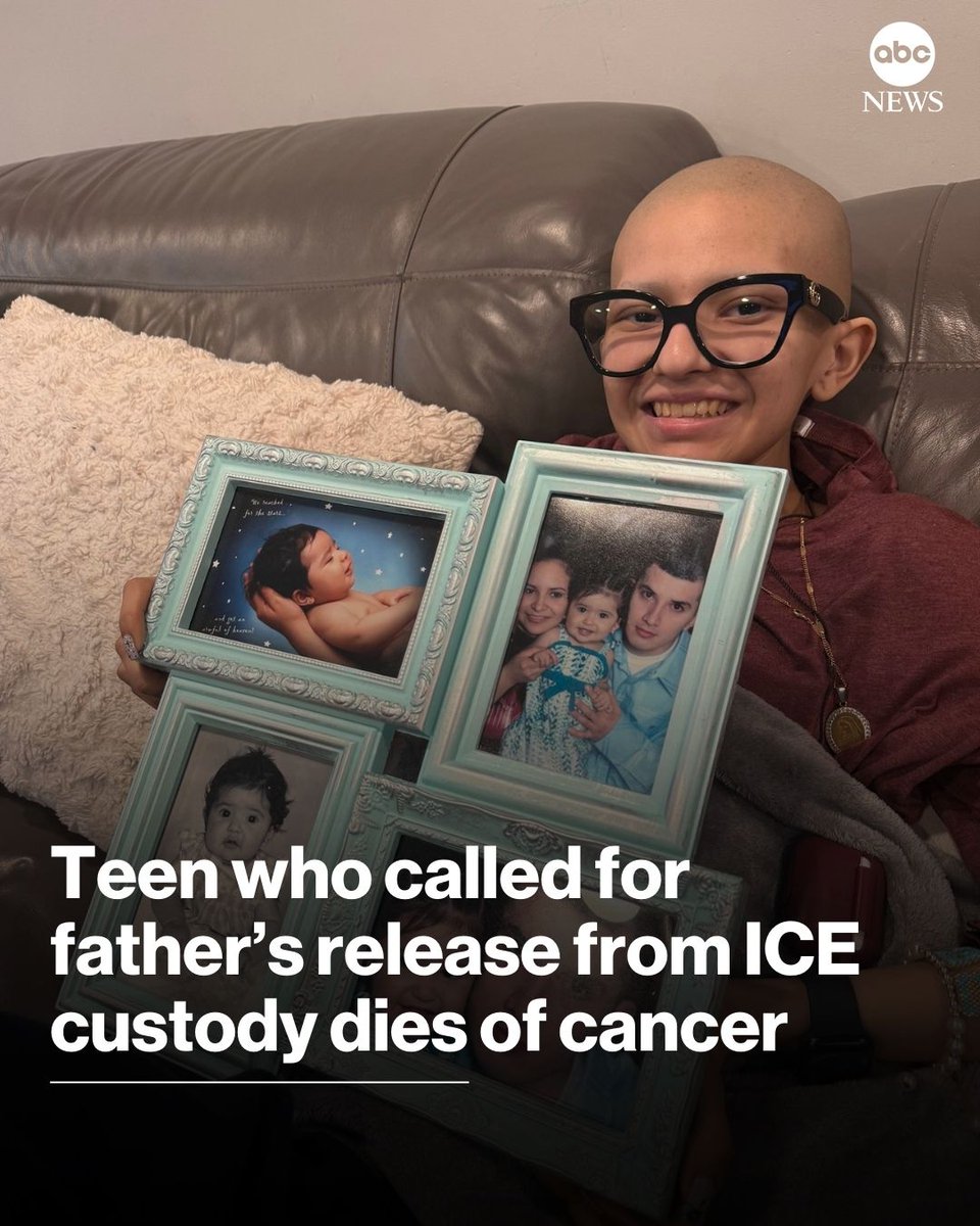 A Chicago teen who fought for her father's release from immigration detention while she was battling stage 4 cancer has died, a representative for her family says. abcnews.link/FAnlU6W