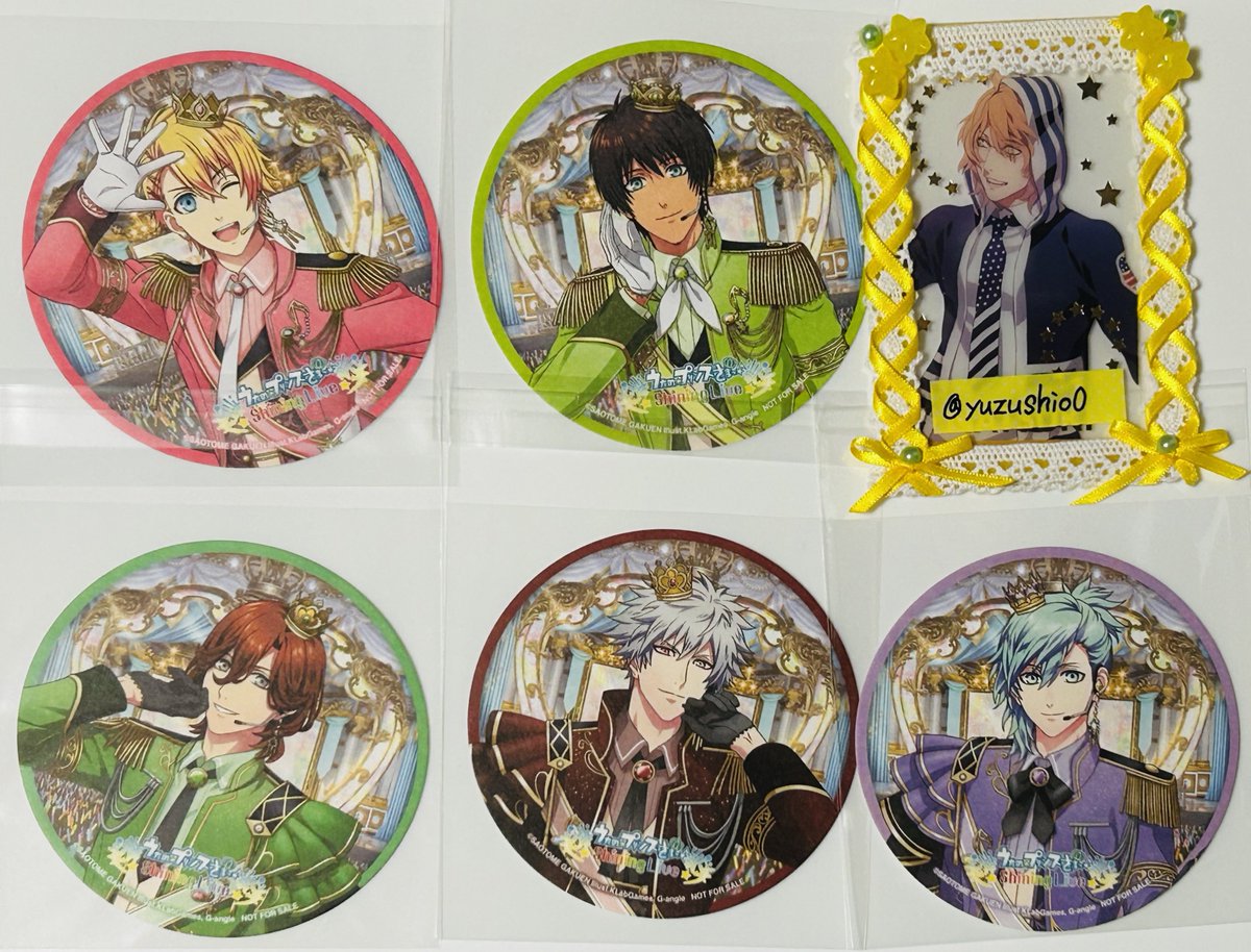 交換】 うたプリ シャニライ ブロメイト 特典 コースター 譲→翔