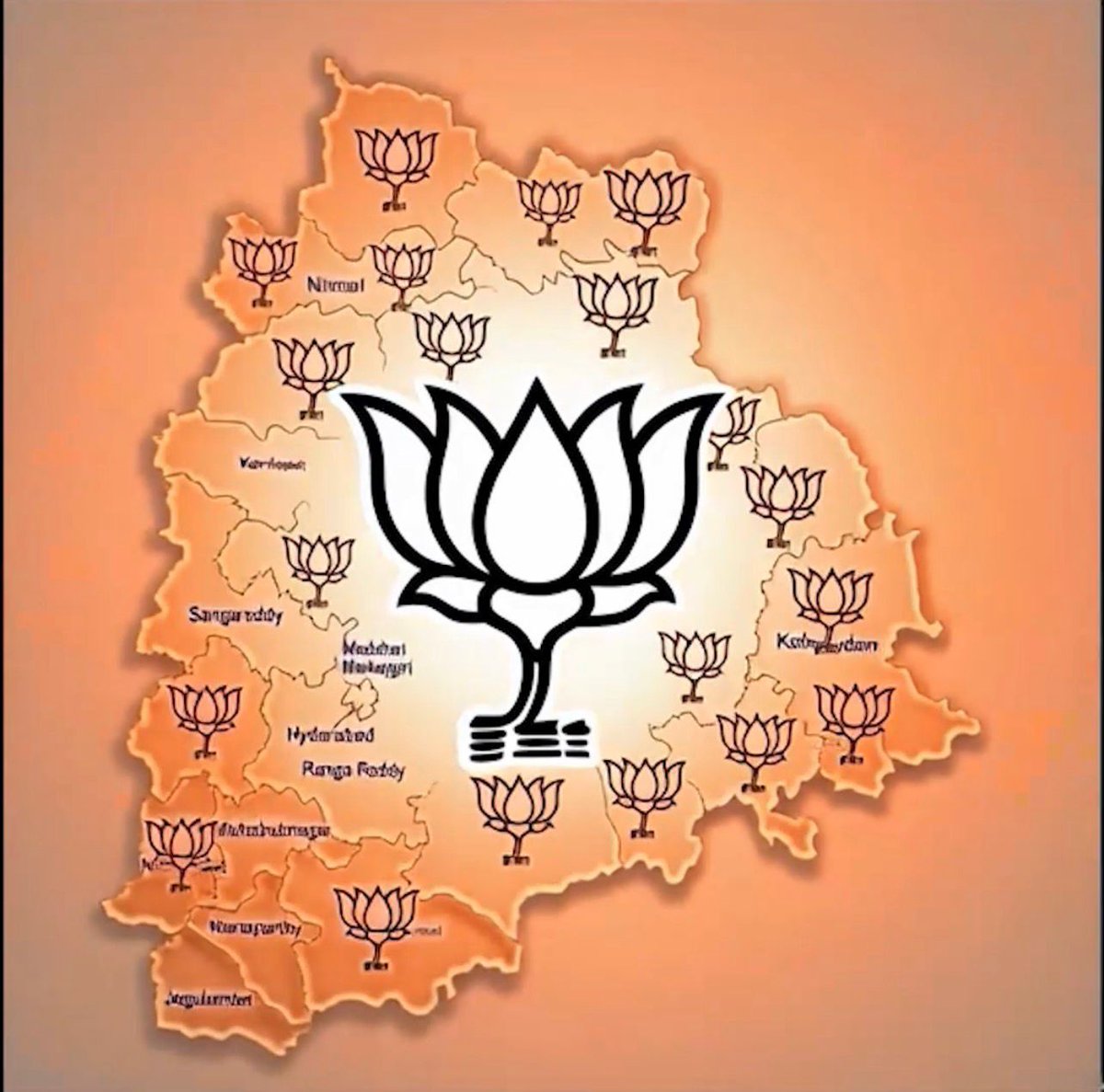 Telangana Municipal Elections 2026 — Rise of Bharatiya Janata Party
Against money power, entrenched networks, and political pressure — BJP has delivered its strongest ever urban performance in Telangana.
The Numbers Speak
✅In 22 of the 123 Municipalities/Corporations BJP is
