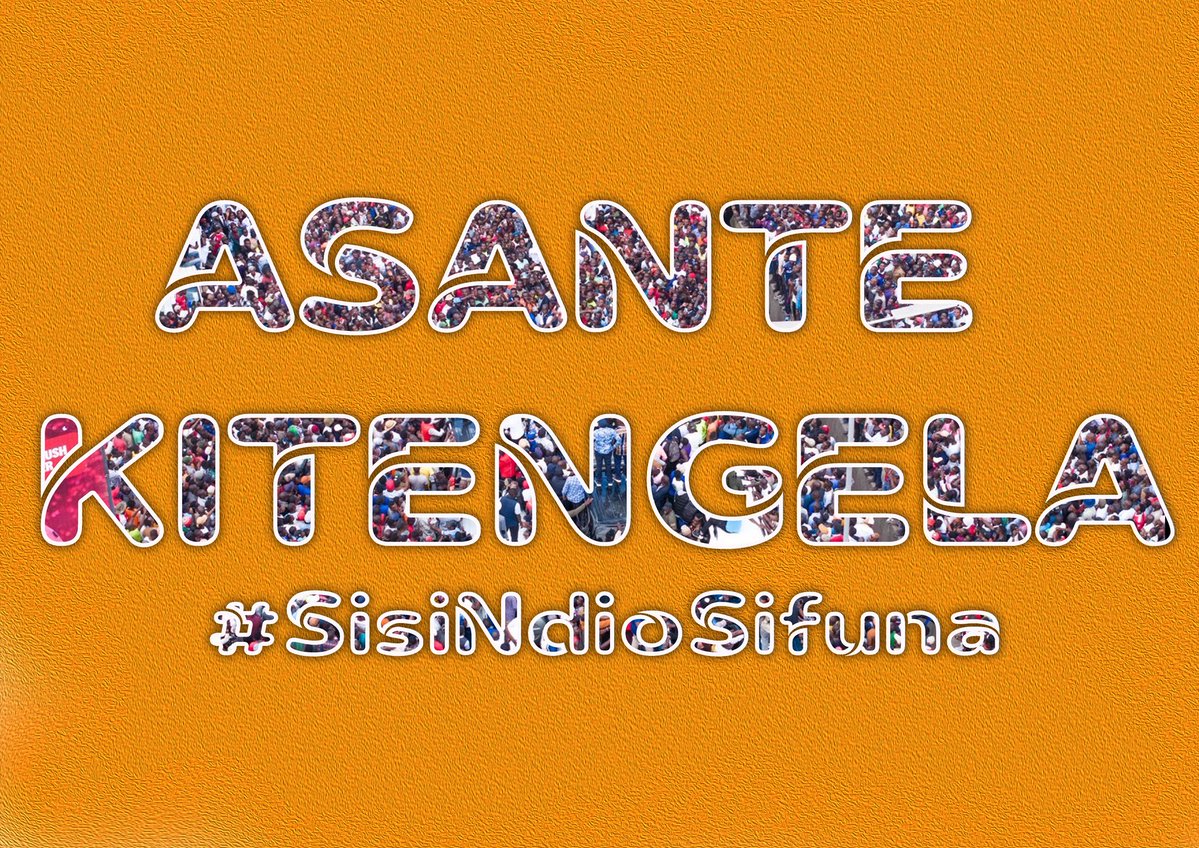VinceChepkwony's tweet image. Asante Kitengela #SisiNdioSifuna