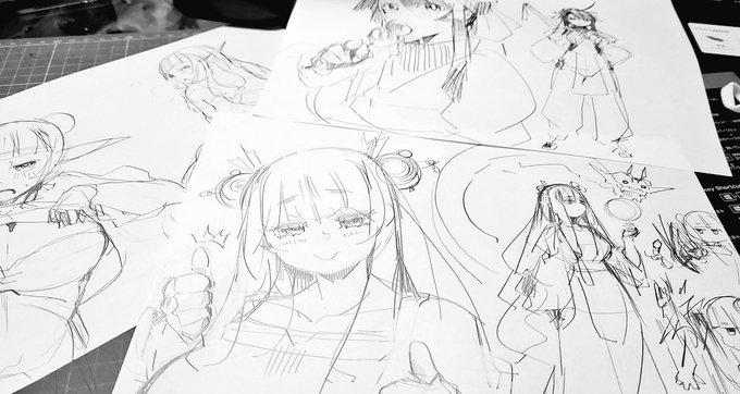 キャラもね、れんしうはしてるんです……… 