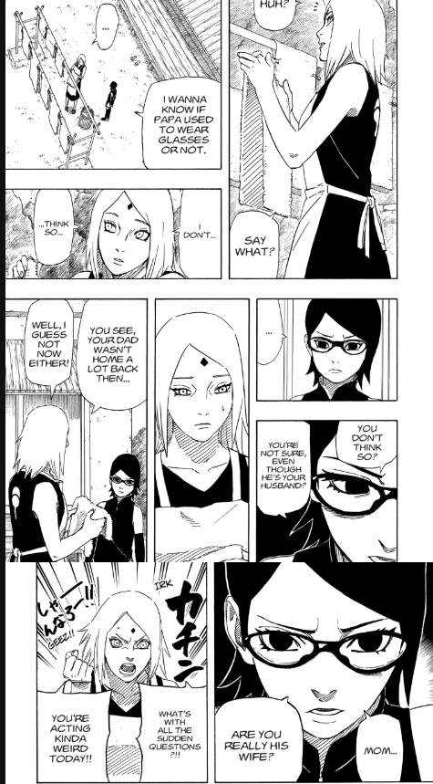 By_Aria_96's tweet photo. • 33 years old, bitter and aging badly, karma hits after shading Tsunade.
• Doesn’t even know whether Sasuke wears glasses, yet keeps his photo on display.
• Never actually spent time with Sasuke. Not even 3 minutes (confirmed in Boruto)
#antisakura #sasusaku #antisasusaku https://t.co/NE47eMKGjf