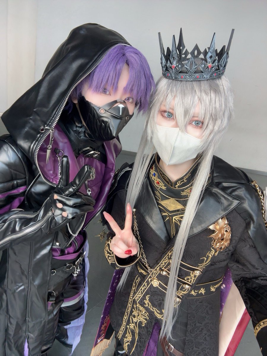 改めて本日はお疲れ様でした~
昔のATCを思い出して懐かしむ会をまっつんとしてきたよ🌸

セイヤ（沈星回）：サンユ
ホムラ（祁煜）：まっつん
 コスプレ（Cosplay）/恋与深空（恋と深空-Love and Deepspace-）
#アコスタATC
#恋と深空