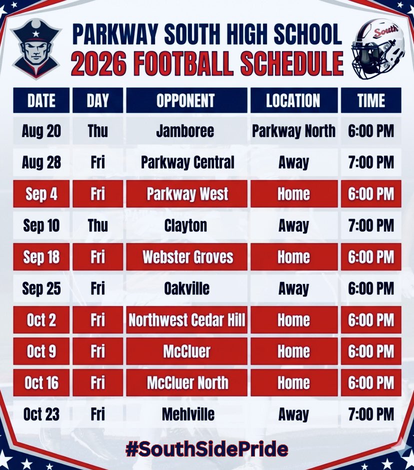 Parkway South Football tweet media