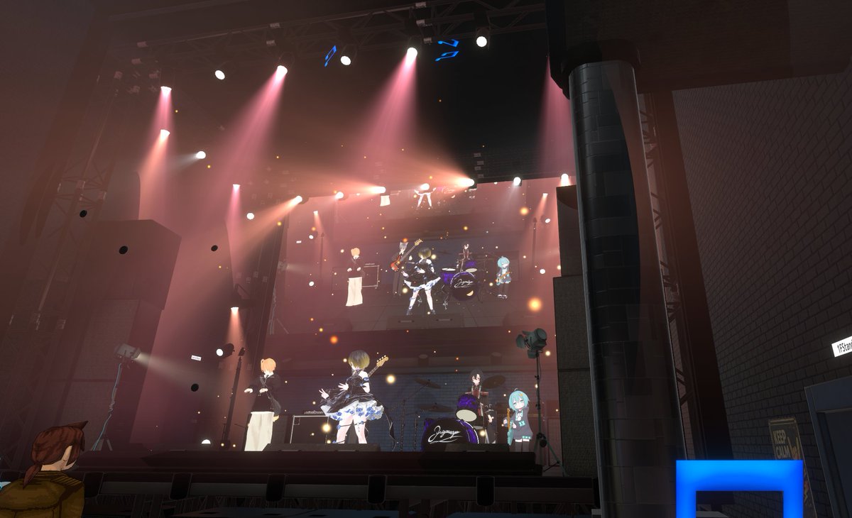 tt3san's tweet image. #VRChat #BLUEFLAME 

現地に行って聴いてきました！　
BLUEFLAMEとおはよう真夜中さんのオリジナル曲を、時間いっぱいたっぷりと味わいました。
今のバンド良かったと観客の感想が聞こえてきました。