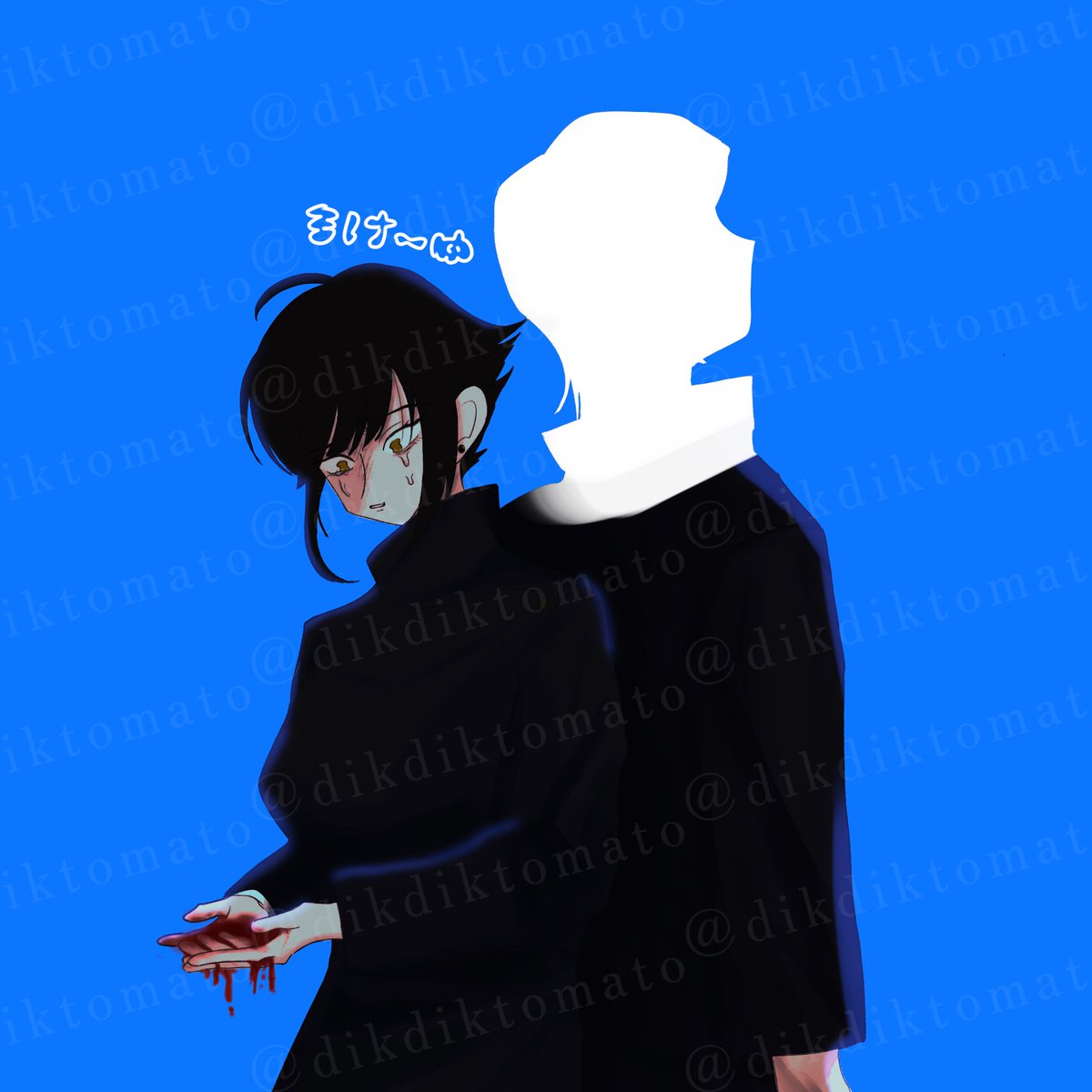 描かせていただきました♡🟦