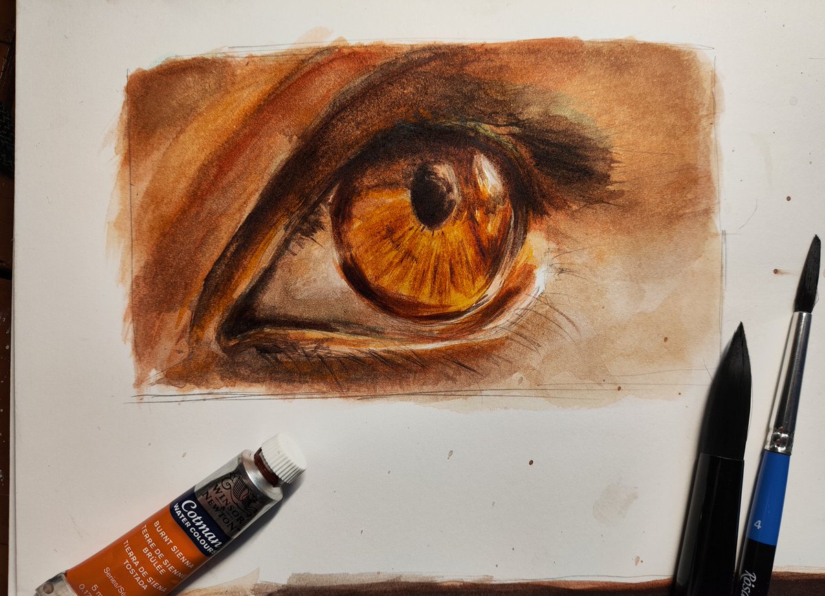 Невеликий скетч ока))

#украрт
#watercolorpainting
#watercolour
#水彩画