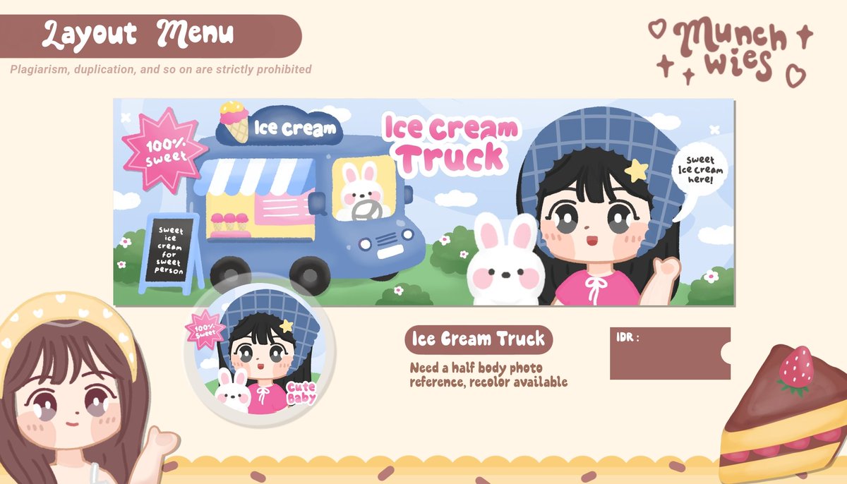 munchwies's tweet image. any interaction would be greatly appreciated 

hii ospekin yuk 🗯🍪 bosyil baru aku ini namanya ice cream truck, sopirnya bunny haha 🐰 semoga aman yaaa 🥹🩷

#zonauang
