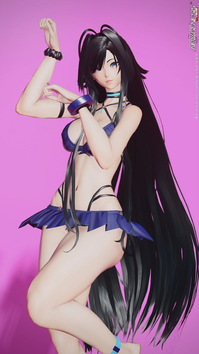 にゃんにゃん(/// ^///)🐱 #PSO2NGS #PSO2NGS_SS